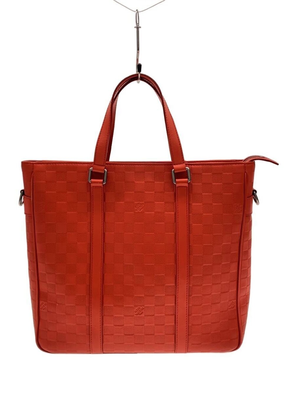 LOUIS VUITTON Tadao Damier Infini Leather RED